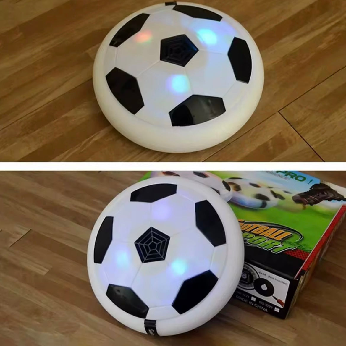 Ballon football flottant d’intérieur avec lumière